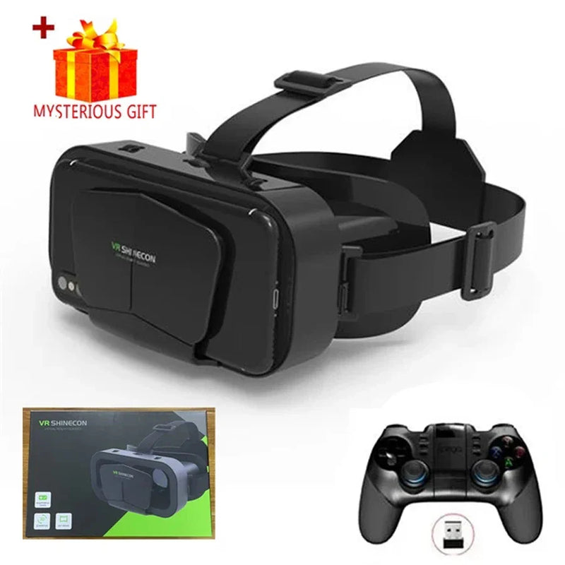 Shinecon Virtual Reality Viar 3D VR glasses with adjustable head straps and lenses for immersive virtual reality experiences