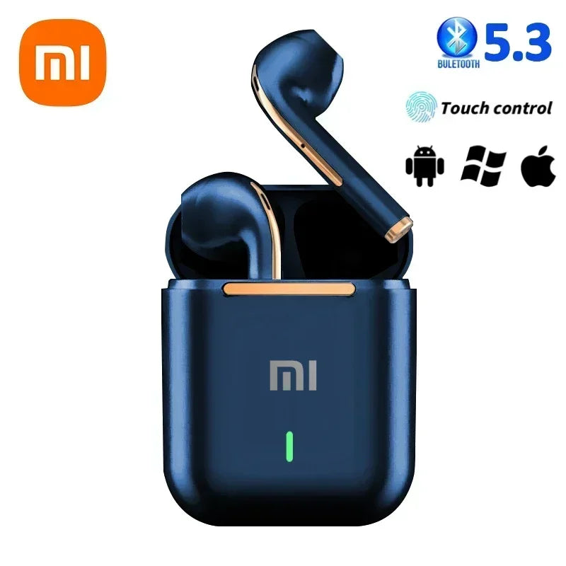 True wireless Xiaomi earbuds from Electronics Den with sleek design and compact charging case, perfect for on-the-go listening.