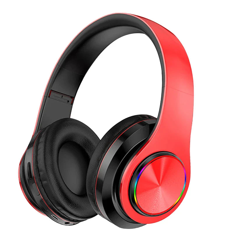 Wireless Bluetooth headphones from Electronics Den with over-ear design and sleek black finish, shown on a white background.
