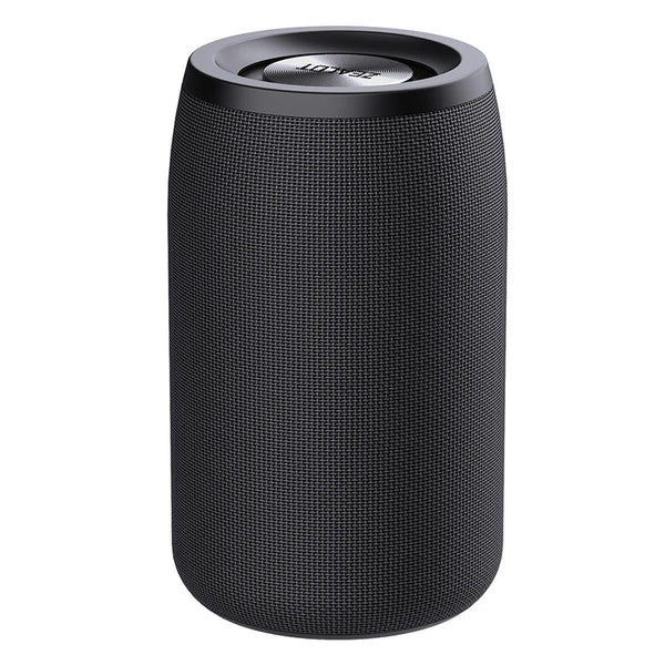 Portable Bluetooth speaker by Electronics Den, compact wireless mini speaker with sleek design and built-in audio controls.