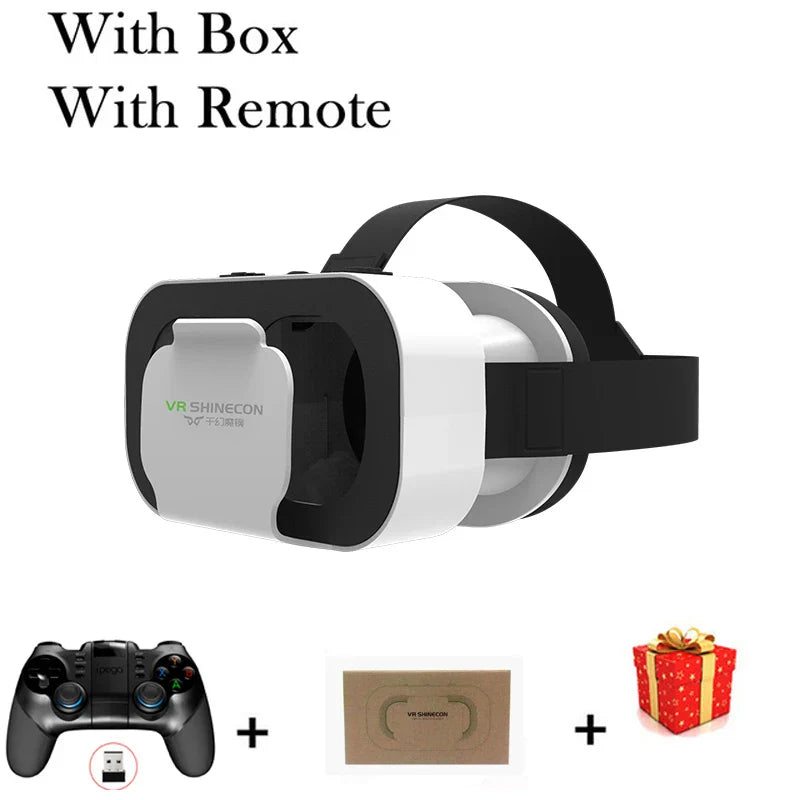 Shinecon Viar Virtual Reality VR glasses with adjustable head strap and lenses, designed for immersive VR experiences.