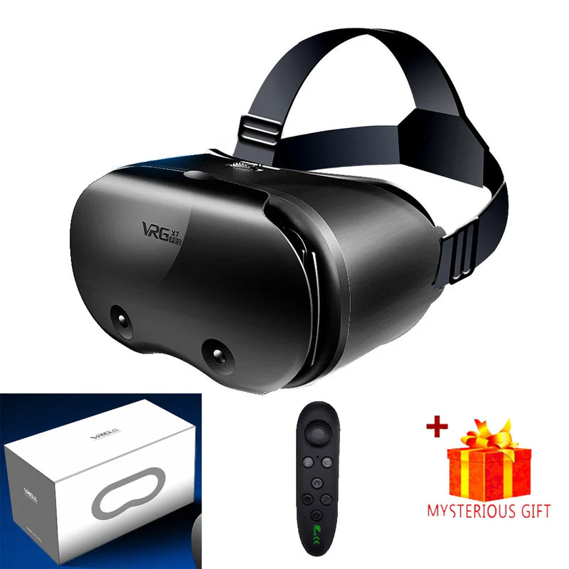 Electronics Den 3D Virtual Reality VR glasses with adjustable head strap and immersive display for gaming and virtual experiences.