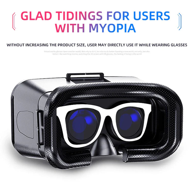 VR glasses 3D virtual reality headset by Electronics Den with adjustable straps and immersive display for gaming and viewing.