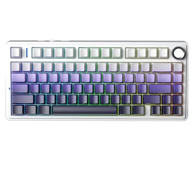 Wireless gaming mechanical keyboard with gasket-mounted design from Electronics Den, featuring sleek black keys and compact layout.