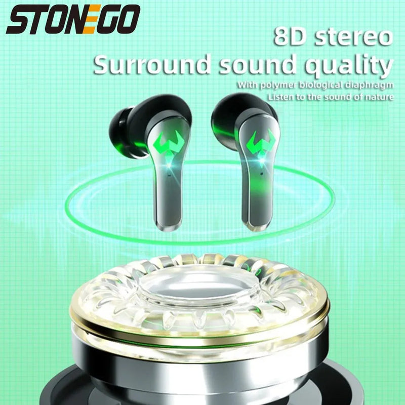 Wireless TWS gaming earbuds by Electronics Den with sleek design and in-ear fit, ideal for immersive gaming audio.