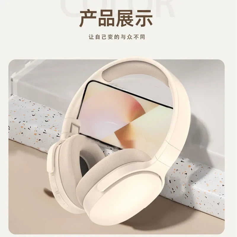 Wireless Xiaomi headphones with sleek black design, over-ear fit, and built-in microphone for clear audio and hands-free calls.