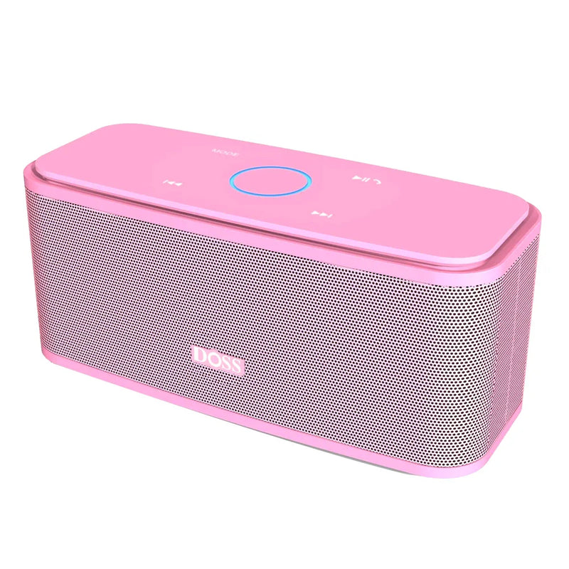 Electronics Den SoundBox Bluetooth speaker with compact design and control buttons on top, black color, portable audio device