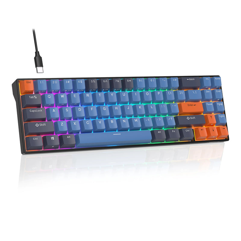 Tri-mode Mechanical Keyboard by Electronics Den with RGB backlit keys and sleek black design, ideal for gaming and typing.