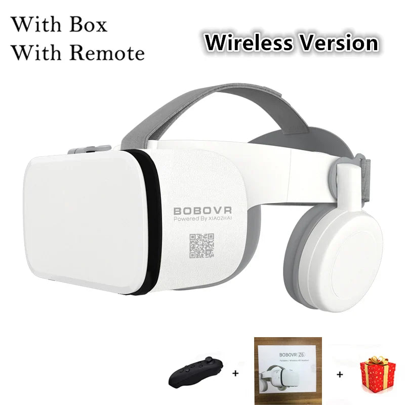 Z6 Casque helmet with 3D VR glasses, black design, adjustable straps, and electronic components for immersive virtual reality experience.