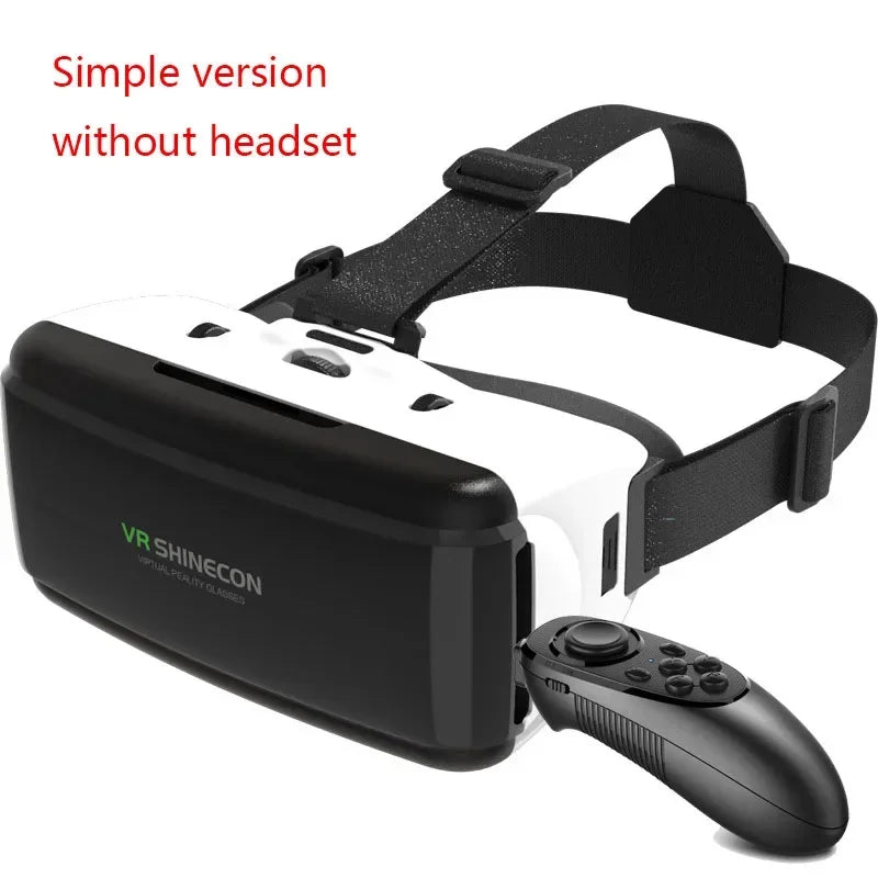 3D VR glasses by Electronics Den with adjustable head straps and sleek black design for immersive virtual reality experiences