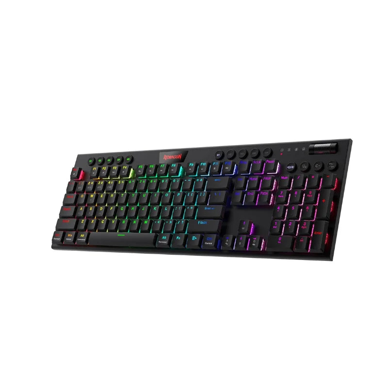 Wireless RGB Mechanical Keyboard K618 Horus by Electronics Den with illuminated keys and sleek black design