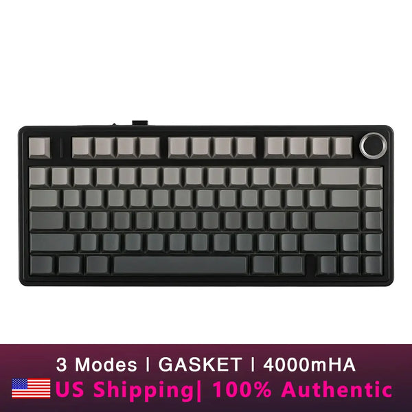 Wireless gaming mechanical keyboard with gasket-mounted design by Electronics Den, featuring a sleek black finish and RGB backlit keys.