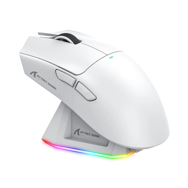 Electronics Den gaming mouse with Tri-Mode 2.4GHz, wired, Bluetooth, 22000 DPI, RGB lighting, and PAW3311 sensor for PC gaming.