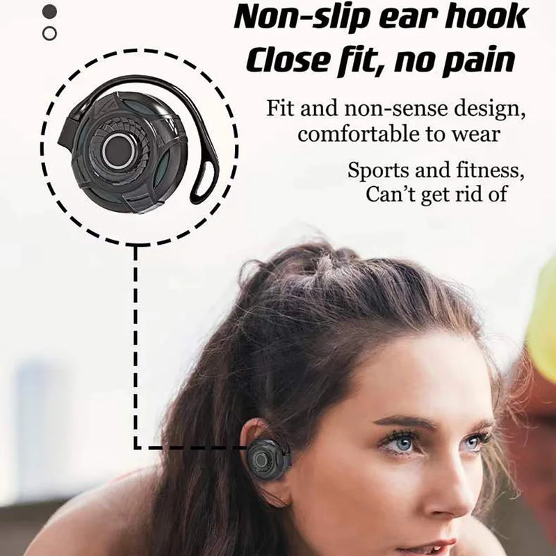 Wireless Bluetooth earbuds from S660 TWS series by Electronics Den, designed for running and active use, with sleek in-ear design.