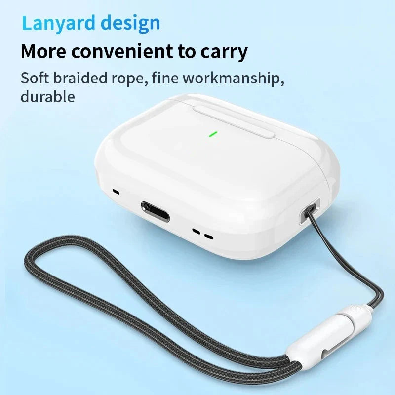 Wireless Bluetooth earphones from Electronics Den with in-ear design and charging case, suitable for hands-free music and calls.