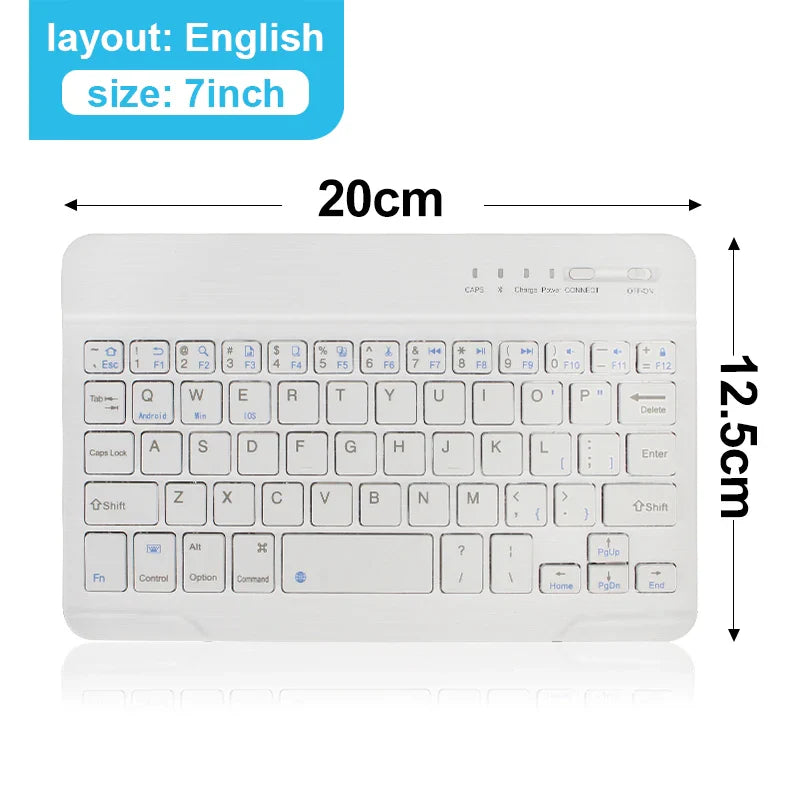 Wireless Bluetooth keyboard from Electronics Den with black keys and compact design, ideal for portable typing.