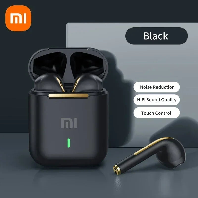 Wireless Xiaomi earbuds in sleek design with charging case, true wireless earphones by Electronics Den visible in the image.