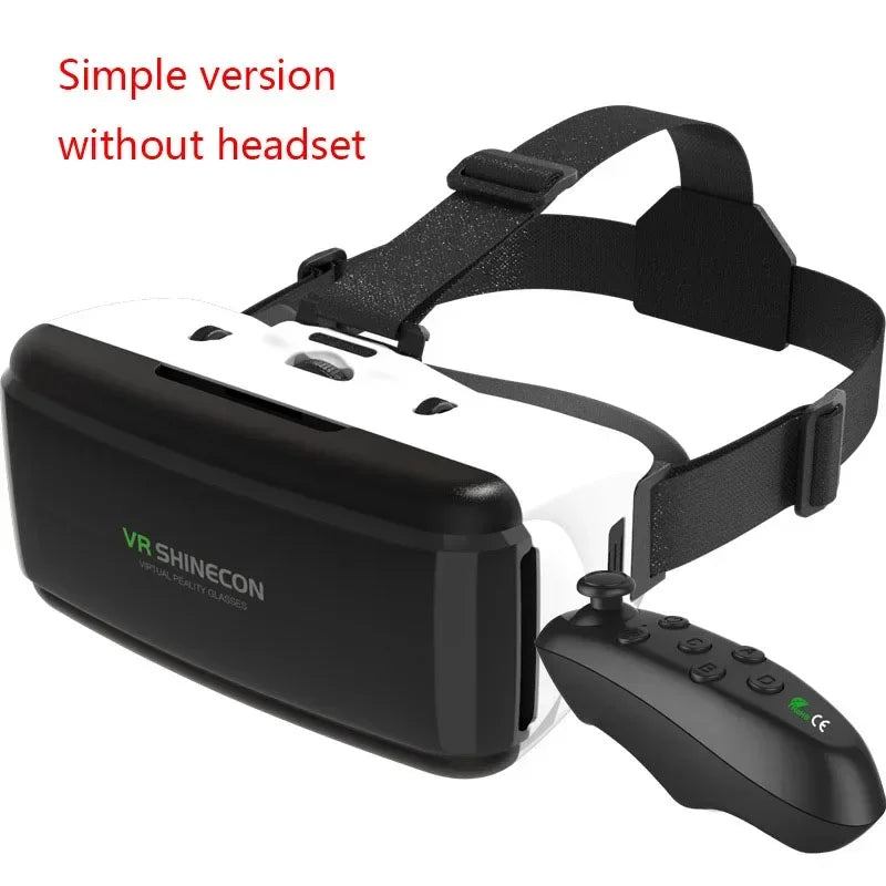 Electronics Den 3D VR glasses with adjustable head strap and immersive viewing lenses for virtual reality experiences