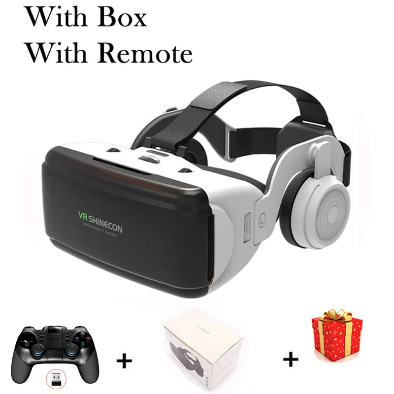 Electronics Den virtual reality VR glasses headset with adjustable straps and lenses for immersive gaming and VR experiences.