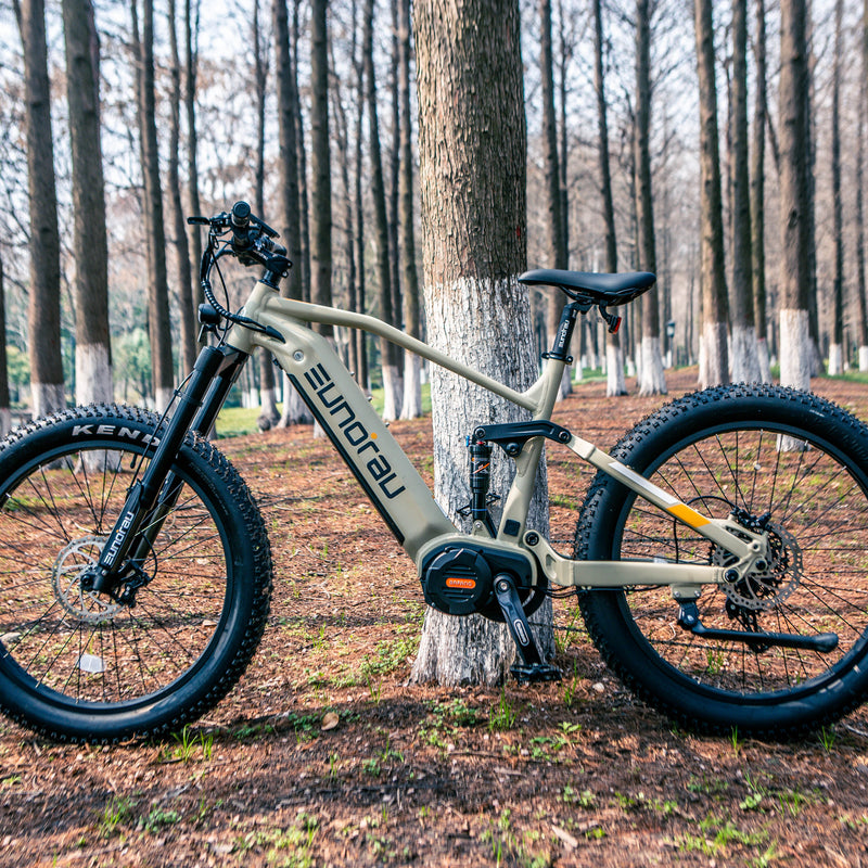 EUNORAU E-BIKE US Specter-S 3.0 Hunter X9 electric bicycle with sleek frame and modern design, ready for urban riding.
