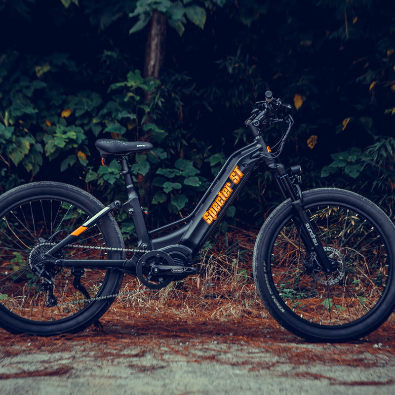 EUNORAU E-BIKE US SPECTER-ST 2.0 electric bicycle with sleek frame and modern design, ready for urban riding.