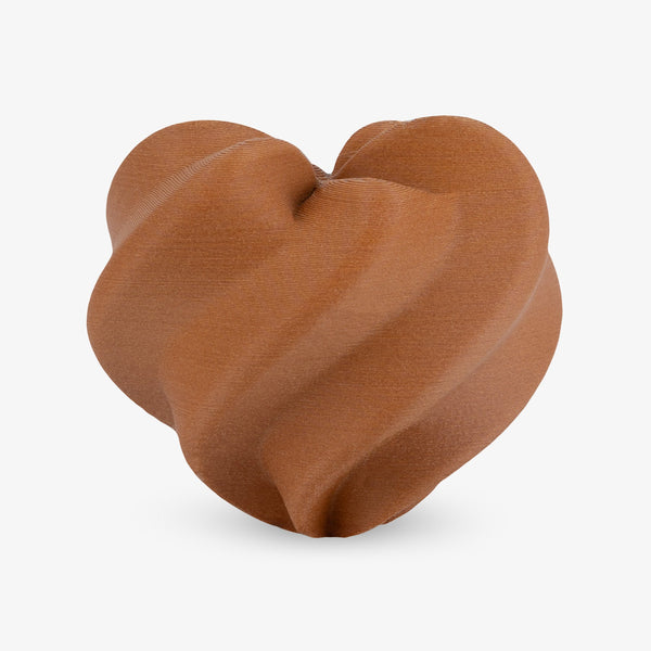 Yellow Pearwood PLA filament by Amolen, 1.75mm, 1kg spool, showcasing vibrant yellow wood-like 3D printing filament.