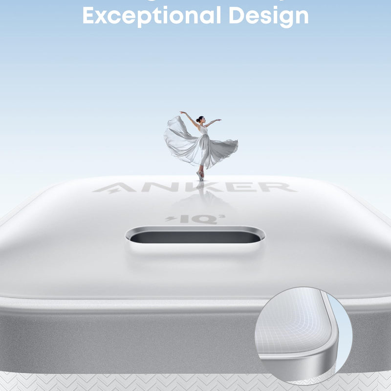 Anker Nano 45W charger with black USB-C to USB-C cable, compact power adapter for fast charging devices.