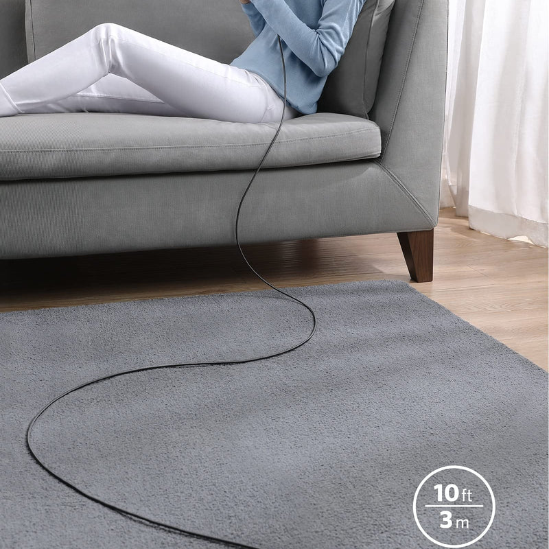 Anker 331 USB-C to Lightning charging cable in black, 1ft length, designed for fast charging and reliable Apple device connection.