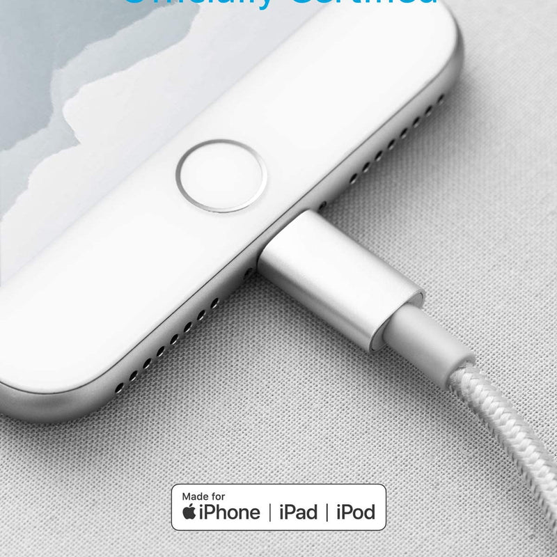 Anker 331 USB-C to Lightning charging cable in black, 1ft length, designed for fast charging and durable connection.