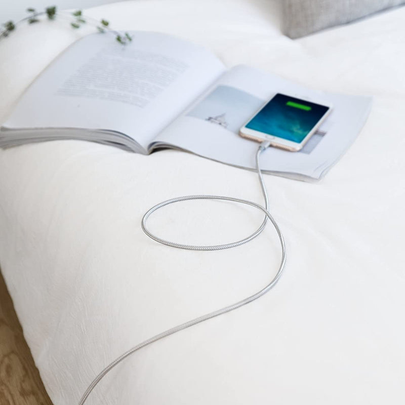 Anker 331 USB-C to Lightning charging cable in black, 1ft long, designed for fast charging and durable connection.