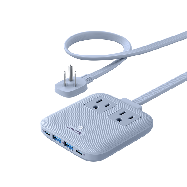 Anker Nano 6-in-1 67W charging station in black with multiple ports for fast device charging.