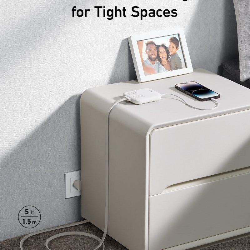 Anker Nano 6-in-1 67W charging station in black, featuring multiple ports for fast device charging.
