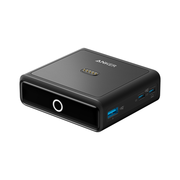 Anker 100W charging base for Anker Prime Power Bank, designed for fast and efficient charging of the power bank.