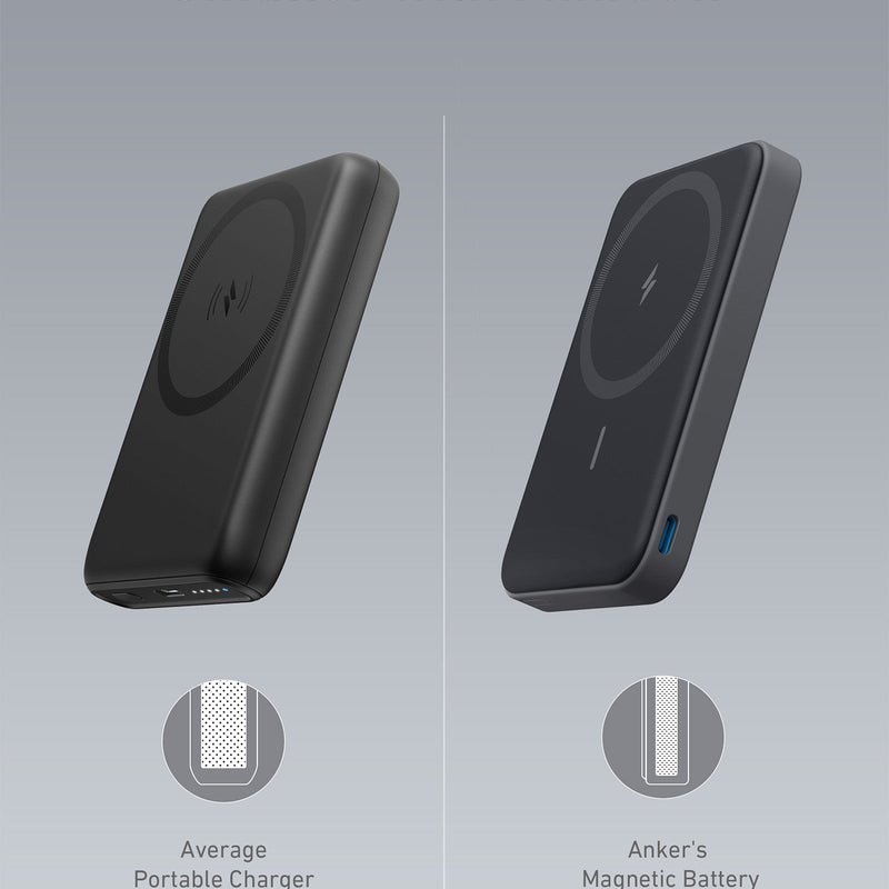 Anker 622 Magnetic Battery MagGo, white charging accessory with sleek design, designed for magnetic charging and portability.