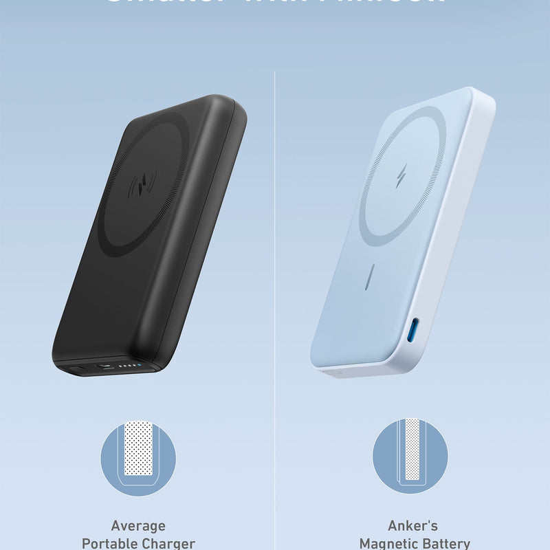 Anker 622 MagGo Magnetic Battery charging accessory in white, designed for portable power and convenience.
