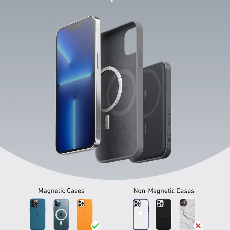Anker 621 Magnetic Battery MagGo in interstellar gray, compact portable charging device with magnetic attachment.