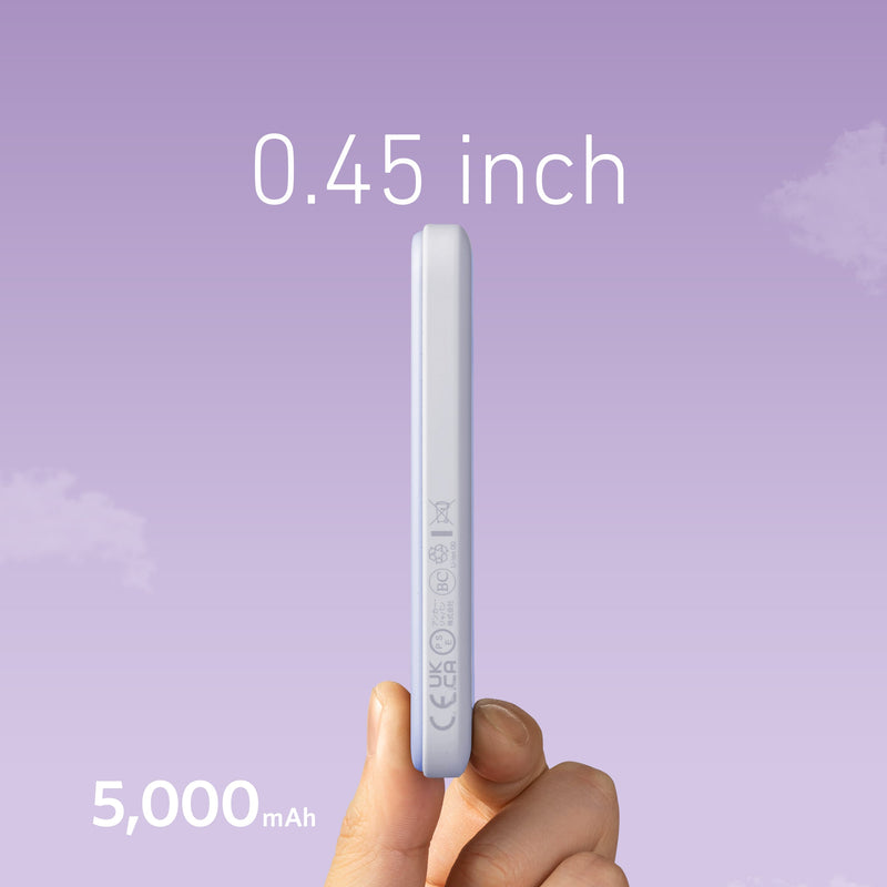 Anker 621 Magnetic Battery MagGo in interstellar gray, portable charging device with magnetic design and sleek finish.