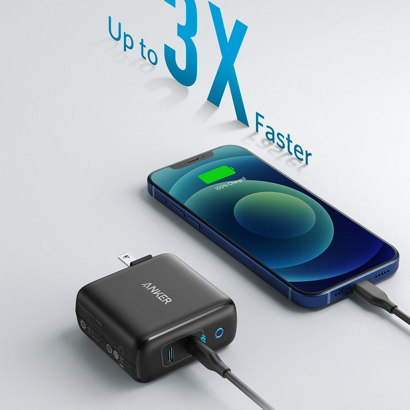 White Anker 324 Charger 40W for fast charging, compact design, charging only, with multiple ports for versatile device use.