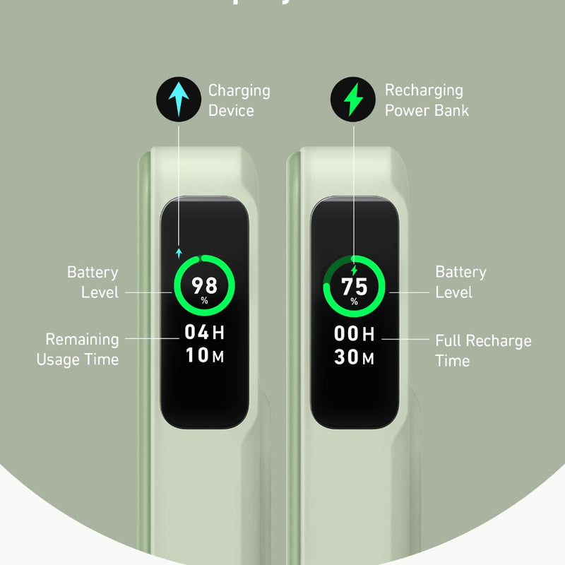 White Anker MagGo Power Bank 10K with MagSafe-compatible magnetic charging pad and compact portable design.