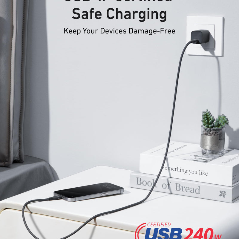 Anker 25K 165W black laptop power bank with built-in and retractable cables for portable charging and power backup.