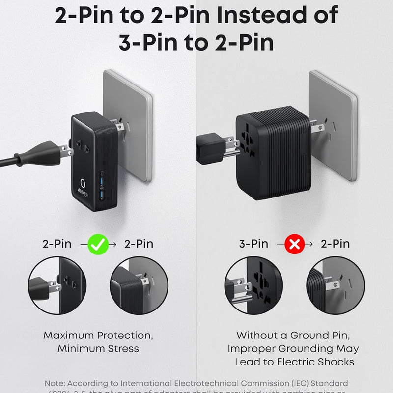 Anker 25K 165W laptop power bank in space black with built-in and retractable cables for portable charging.