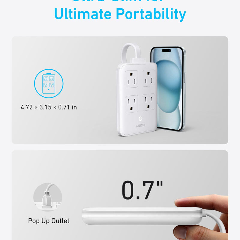 Anker 8-in-1 white charging station with 20W power, featuring multiple ports for charging devices simultaneously.