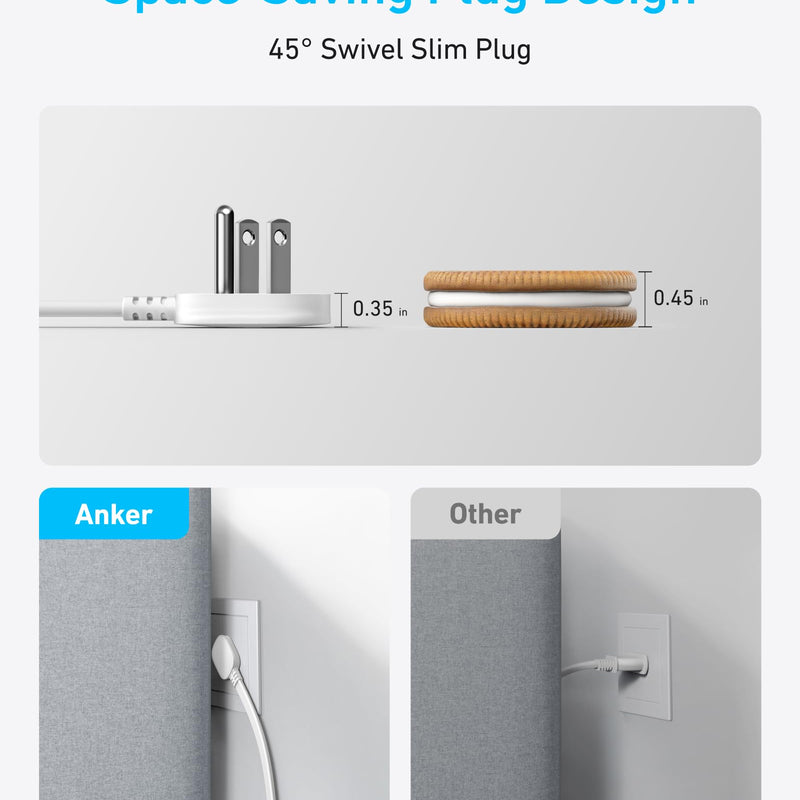 White Anker 8-in-1 charging station with 20W power, featuring multiple ports for charging smartphones, tablets, and accessories.