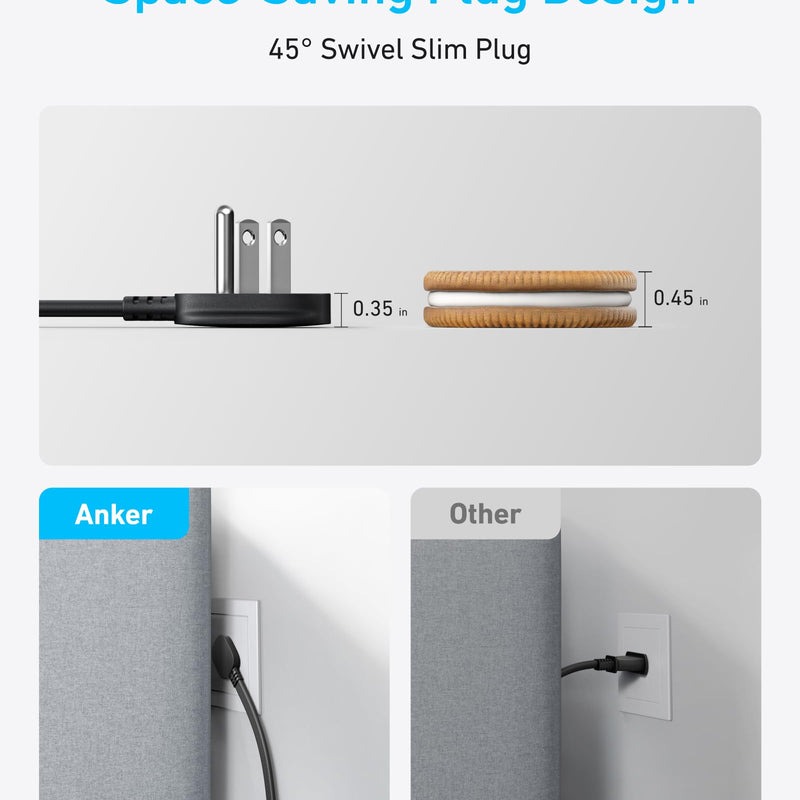 White Anker 8-in-1 charging station with 20W power, designed to charge multiple devices simultaneously.