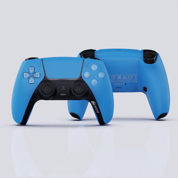 Battle Beaver Customs PS5 Pro Quick Pick Controller in Starlight Blue with OEM design, no case, designed for enhanced gaming performance.
