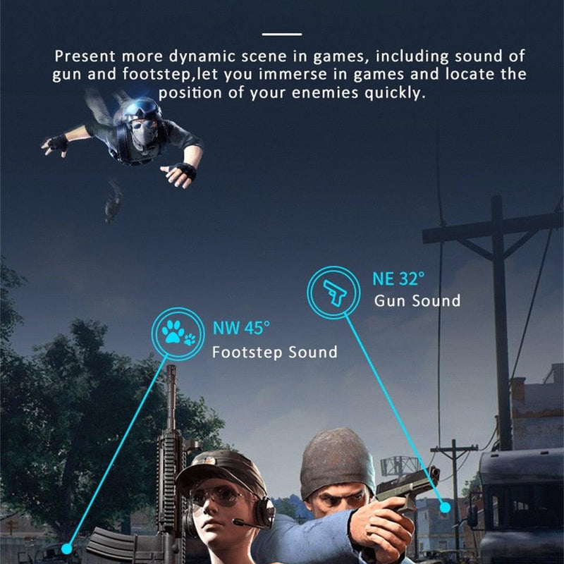 Stevvex Bluetooth gaming earbuds with mic, touch controls, low latency, noise reduction, and stereo sound for mobile gaming.