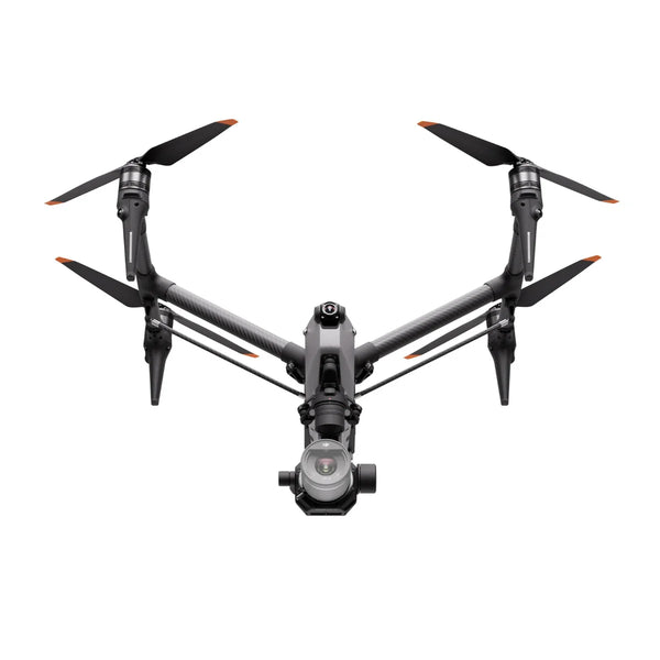 DJI Inspire 3 drone from DSLRPros Ready to Film Bundle, showing the sleek drone with camera and accessories on a white background.