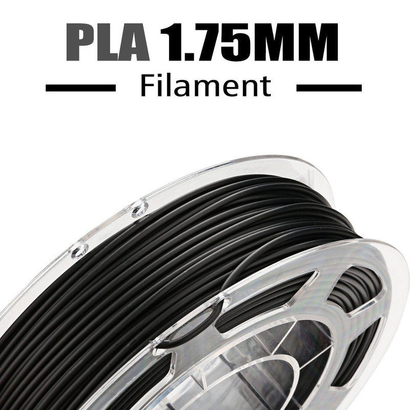 Amolen PLA Conductive 1.75mm filament for 3D printing, showing a spool of electrically-conductive PLA filament on a white background.