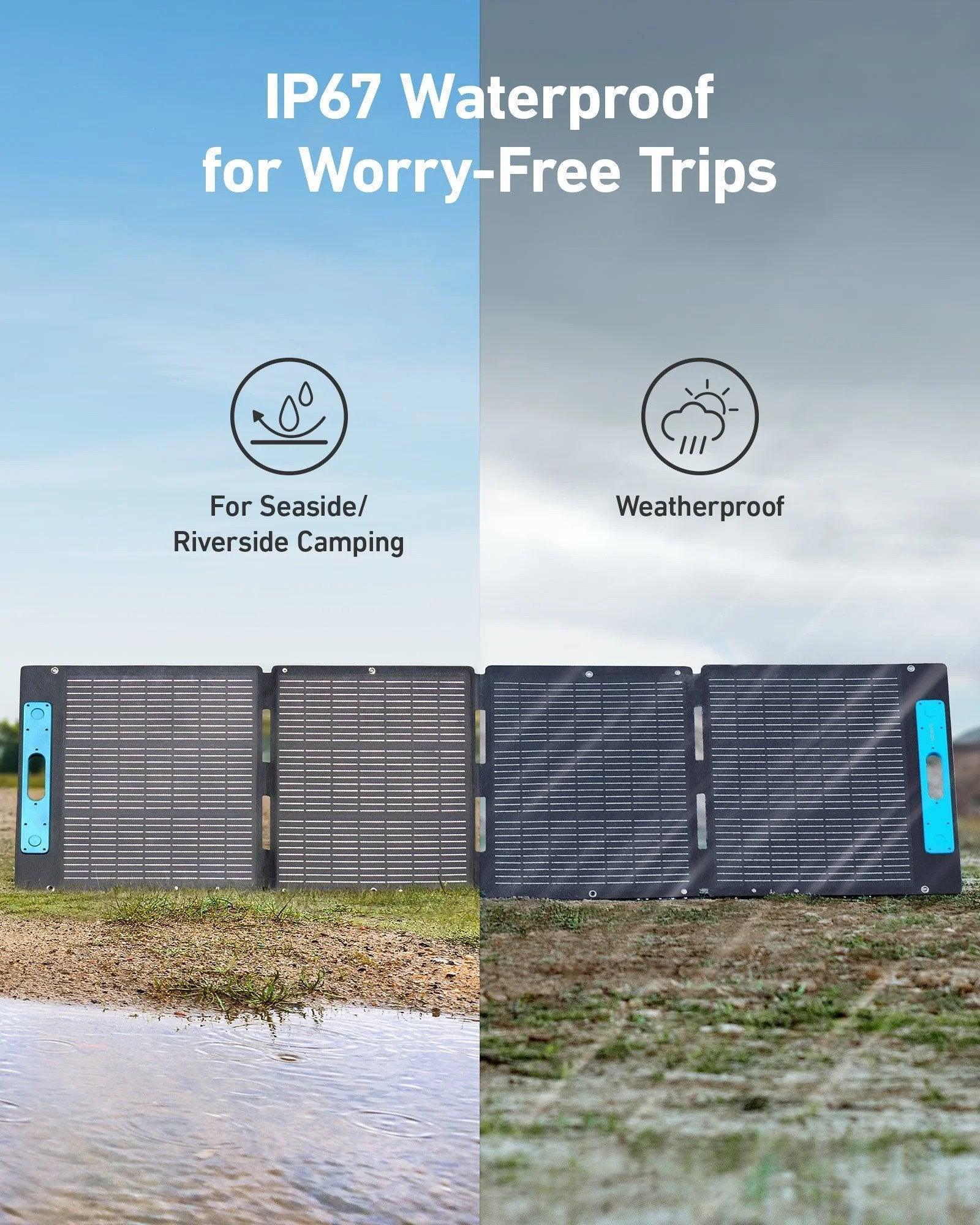 New Anker SOLIX 200W Bifacial Portable Solar Panel