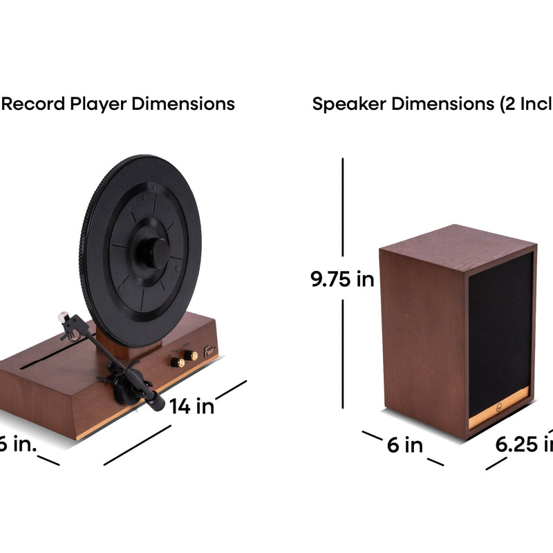 Fuse Audio GLD vertical vinyl record player, stylish turntable with gold finish and modern design, for playing records upright.